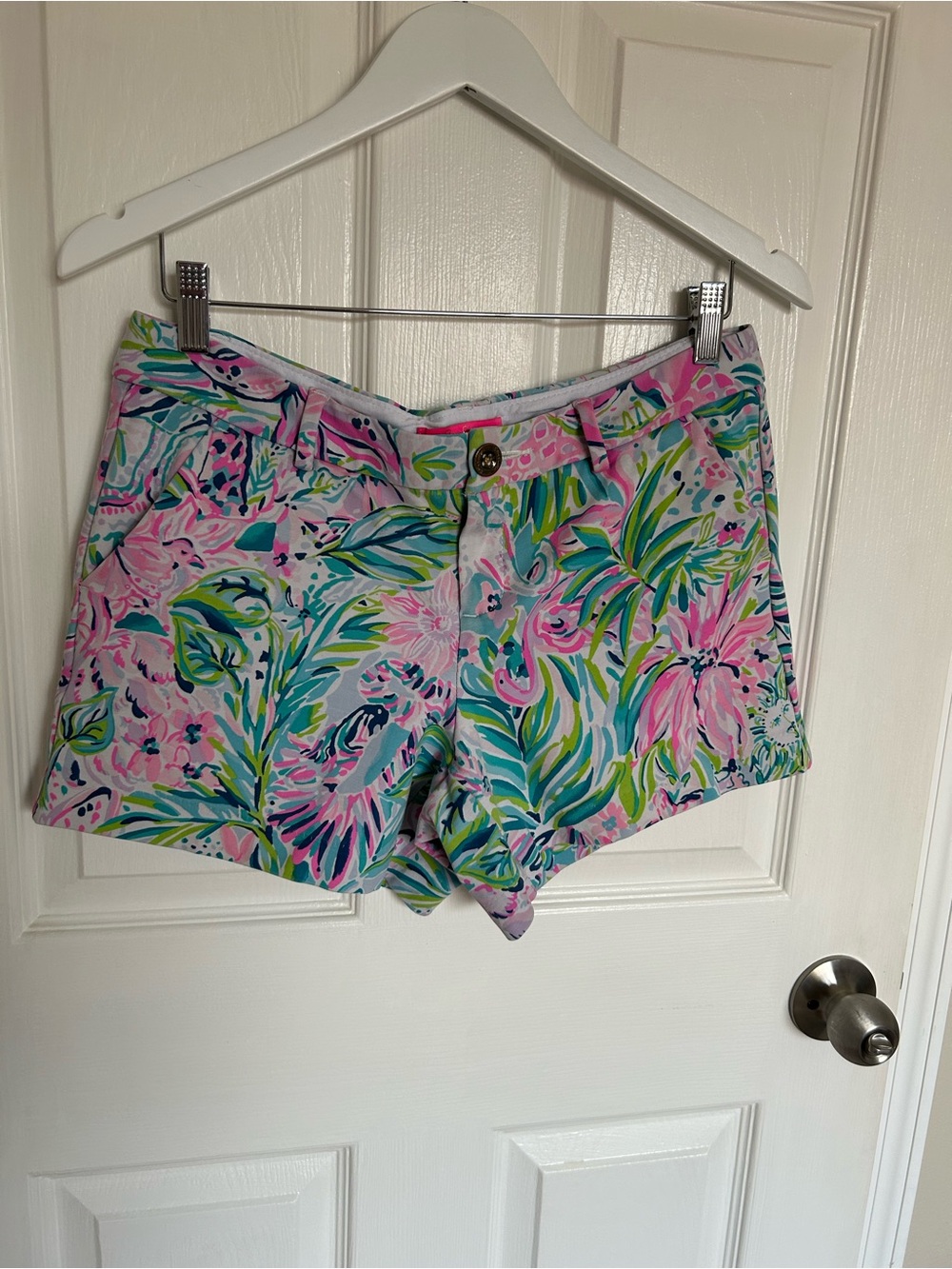 Lilly Pulitzer Pink, Green & Blue Floral Cotton Shorts